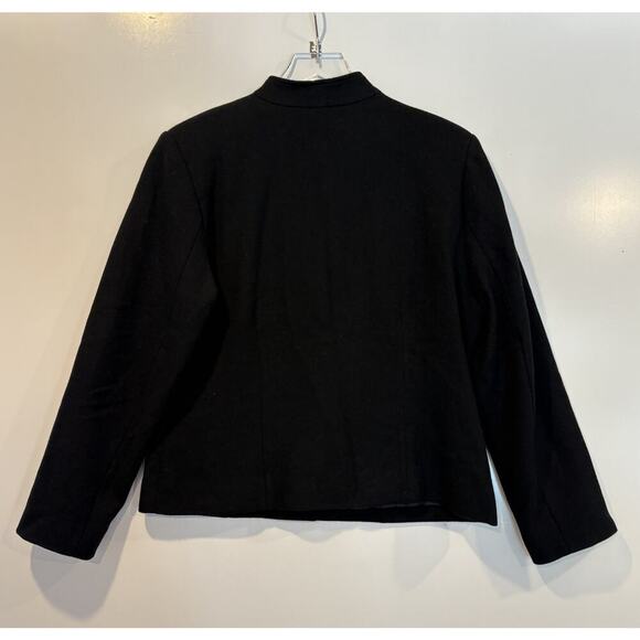 Mark Reed Exclusive Fashions Black Wool Blazer Suit Jacket Career Womens 14 (SU) - Picture 2 of 5